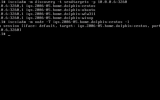 CentOS iSCSI installation connection to disk