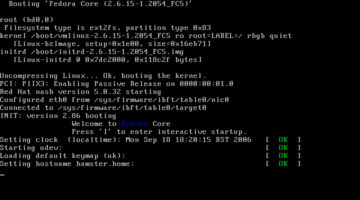 Fedora Core 5 booting via iSCSI