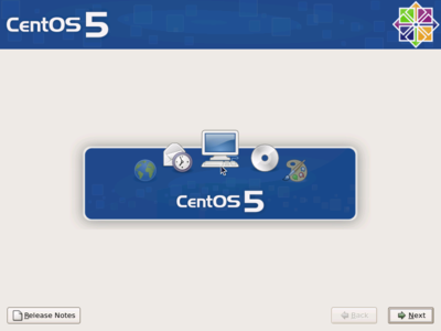 Start of CentOS installation